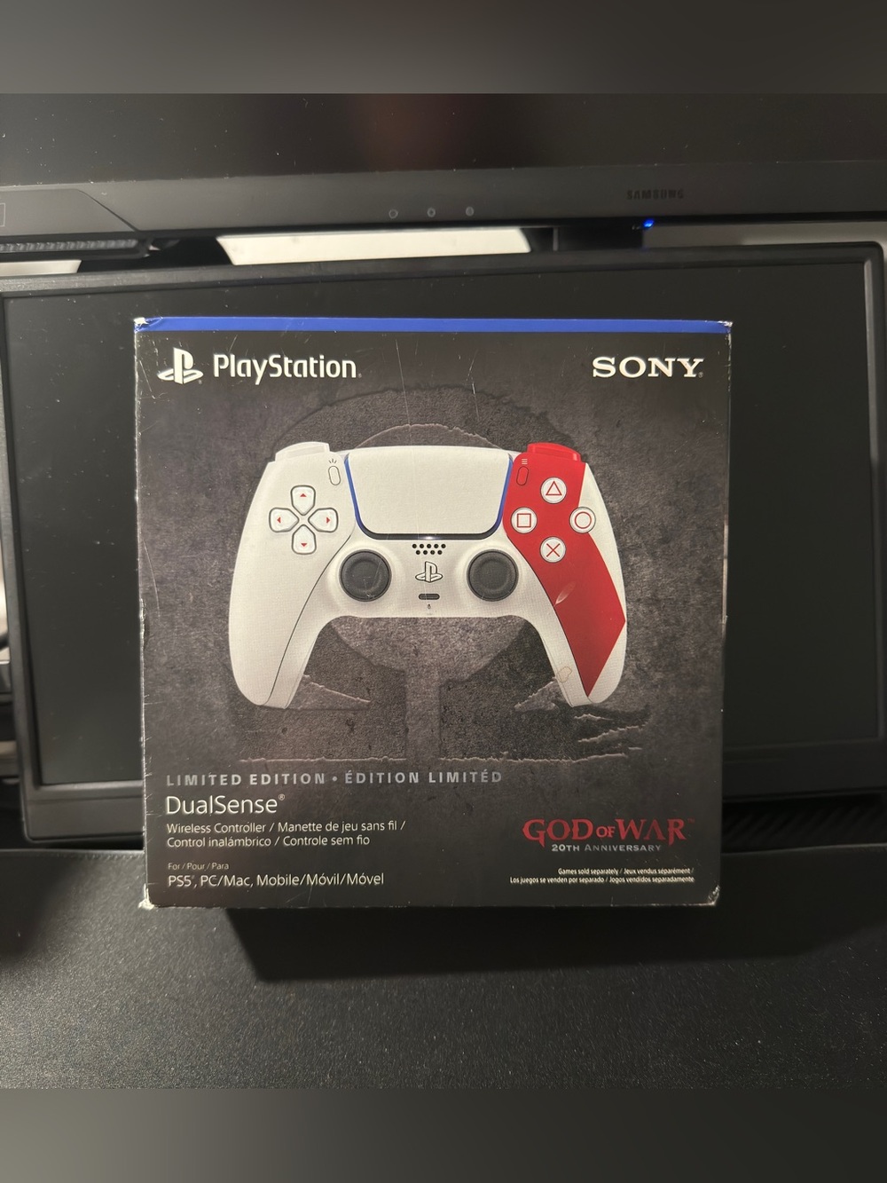 PS5 PlayStation DualSense God of War 20th Anniversary Controller Limited Edition